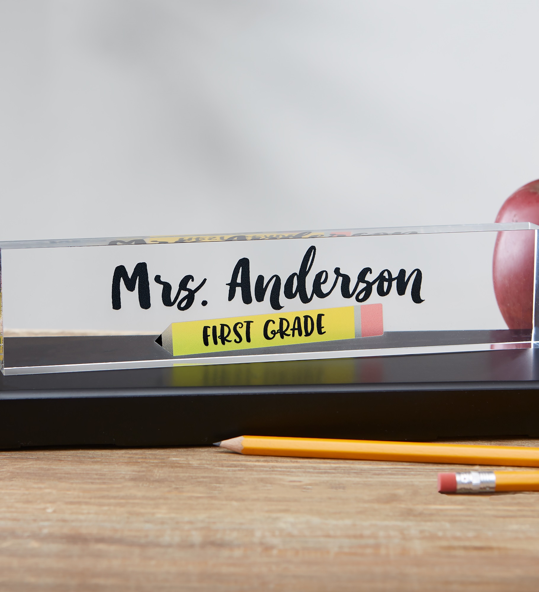 #1 Teacher Personalized Acrylic Name Plate